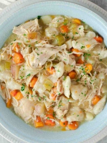 Instant Pot Chicken and Dumplings featured image.
