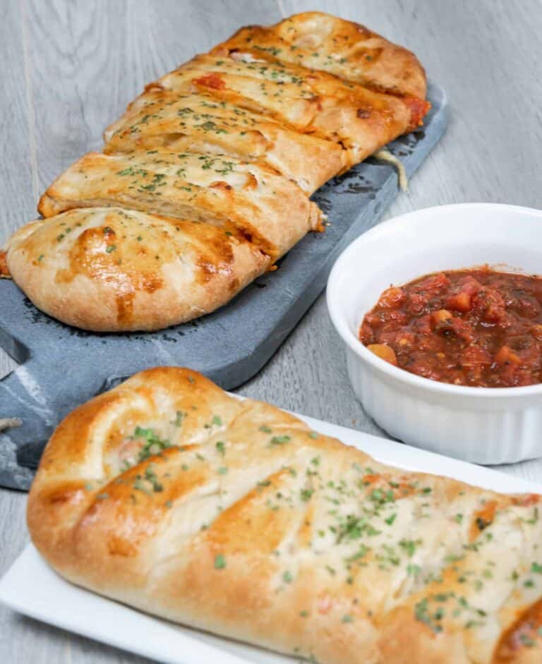 Braided Pepperoni and Ham Stromboli