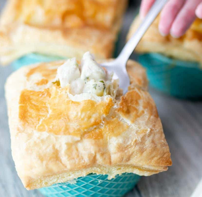 Mini Chicken Pot Pies with Puff Pastry Mama Needs Cake®