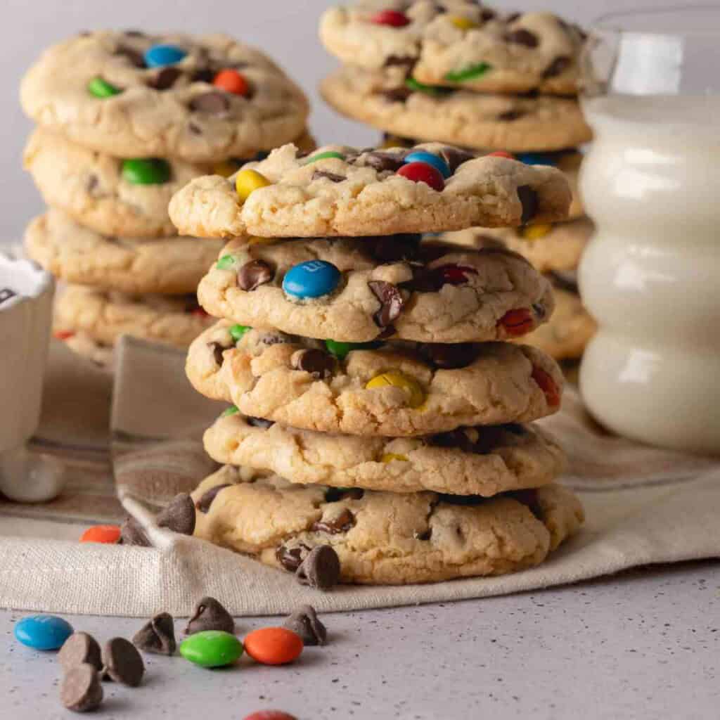 Chocolate Chip M&M Cookies featured image.