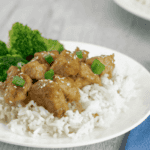 Instant Pot Soy Sauce Chicken with white rice and broccoli