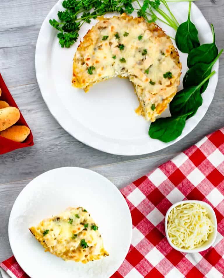 Instant Pot White Chicken & Spinach Lasagna