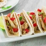 Salsa Verde Chicken Tacos featured image.