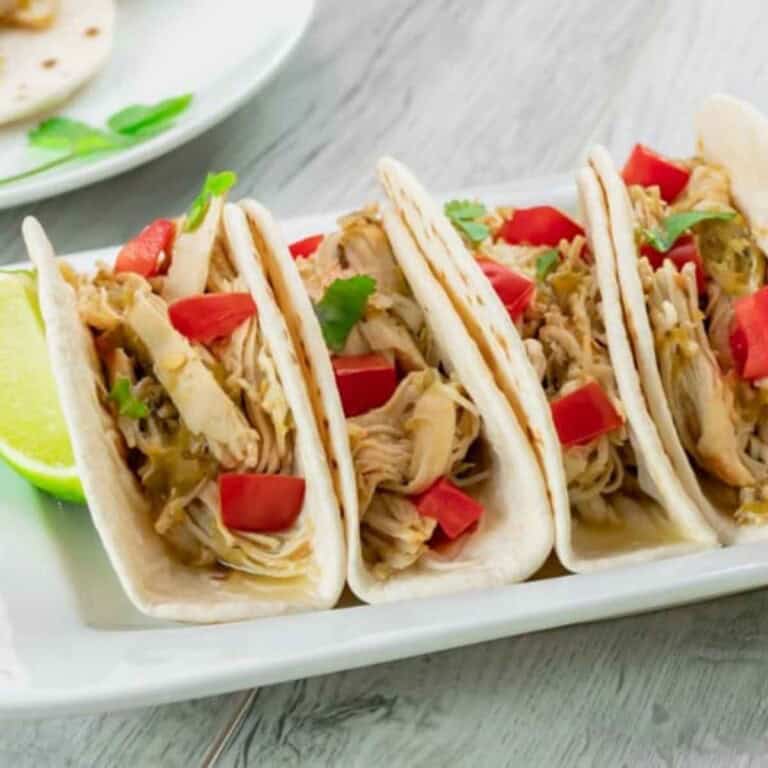 Salsa Verde Chicken Tacos featured image.