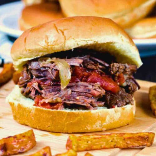 Instant Pot Italian Pot Roast Sandwiches featured image.