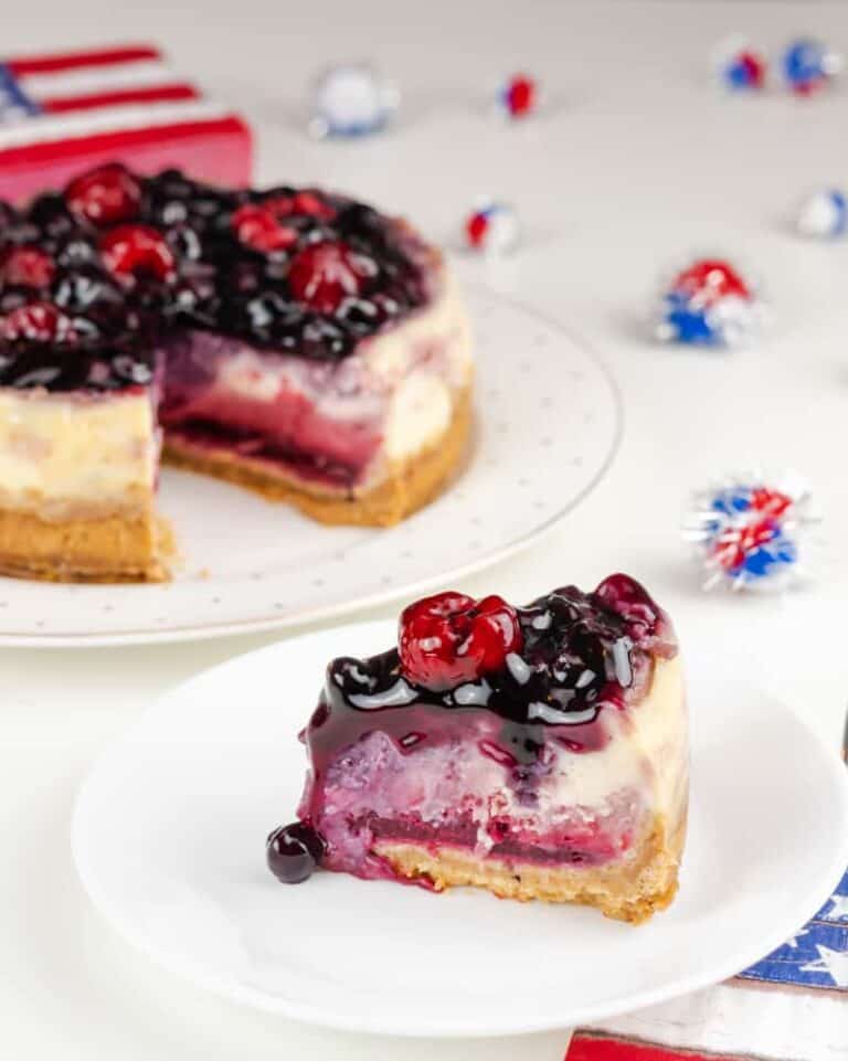 Instant Pot Mixed Berry Cheesecake