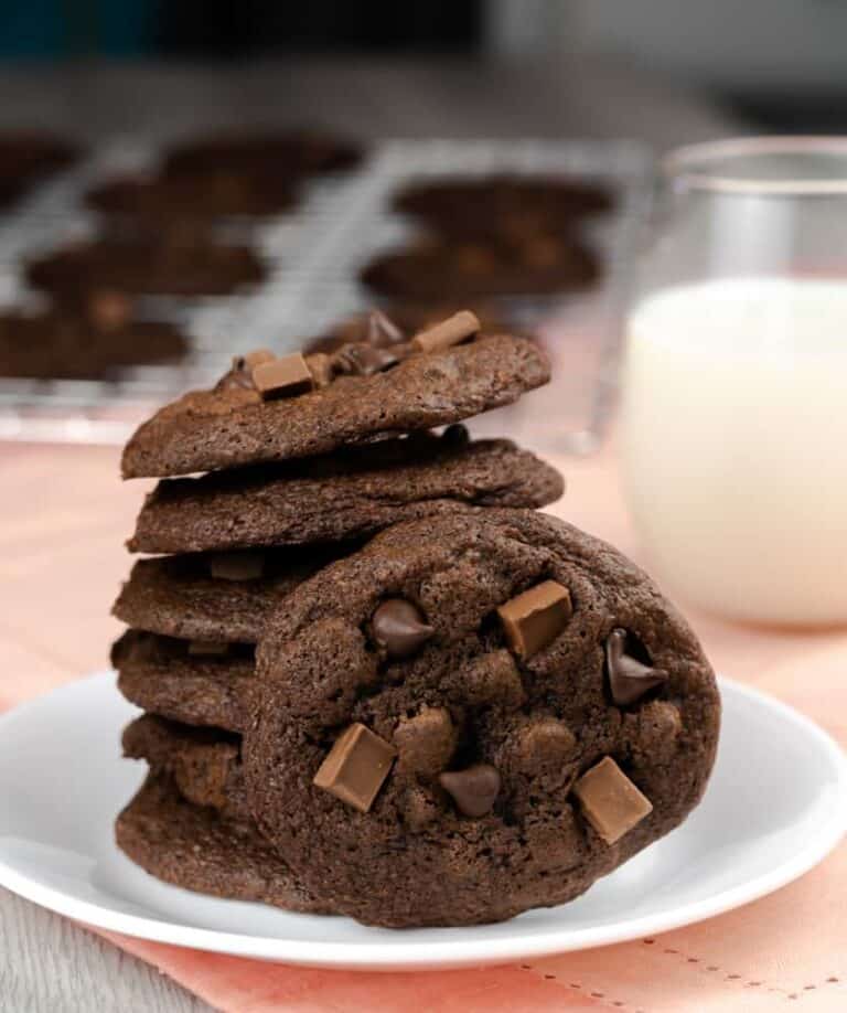 Double Chocolate Chunk Cookies