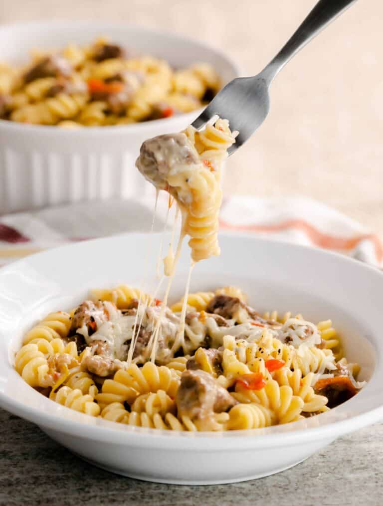 Instant Pot Philly Steak & Cheese Pasta