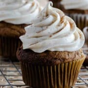 Pumpkin Gingerbread Cupcakes featured image.