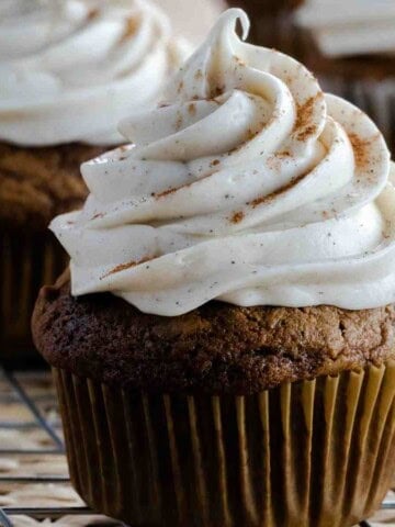 Pumpkin Gingerbread Cupcakes featured image.
