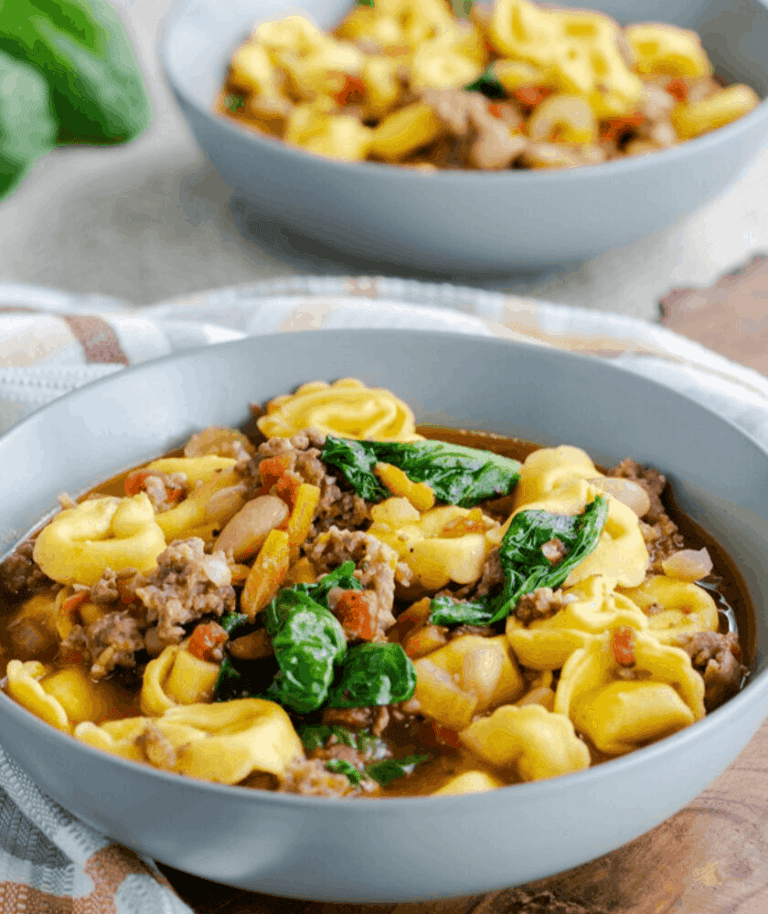Quick & Easy Rustic Instant Pot Sausage and Tortellini Soup