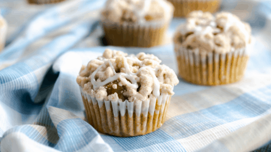 Crumb Topping Pumpkin Spice Muffins
