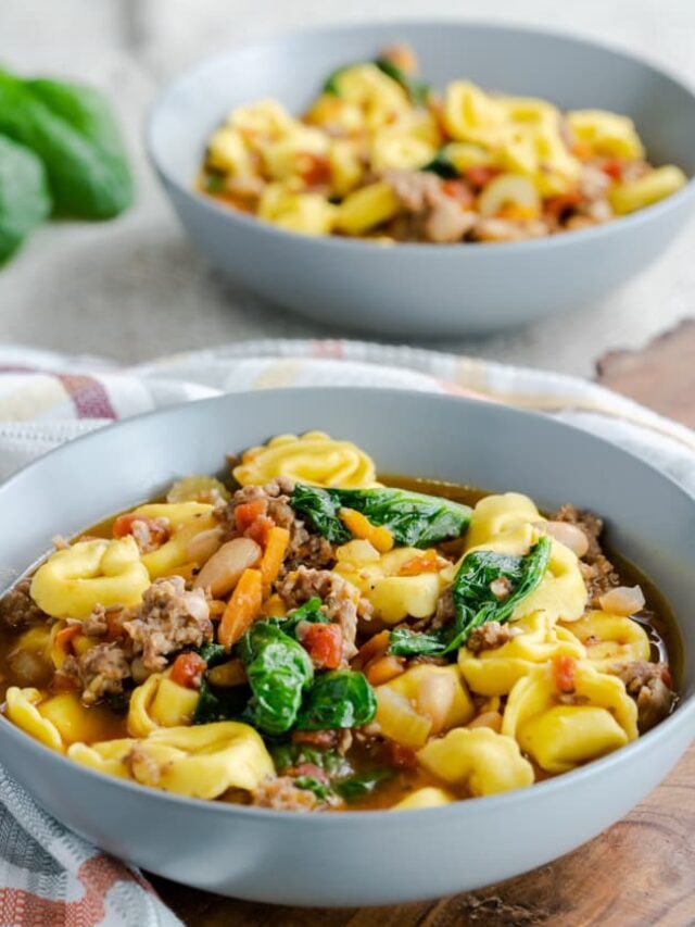 Rustic Sausage and Tortellini Soup Story