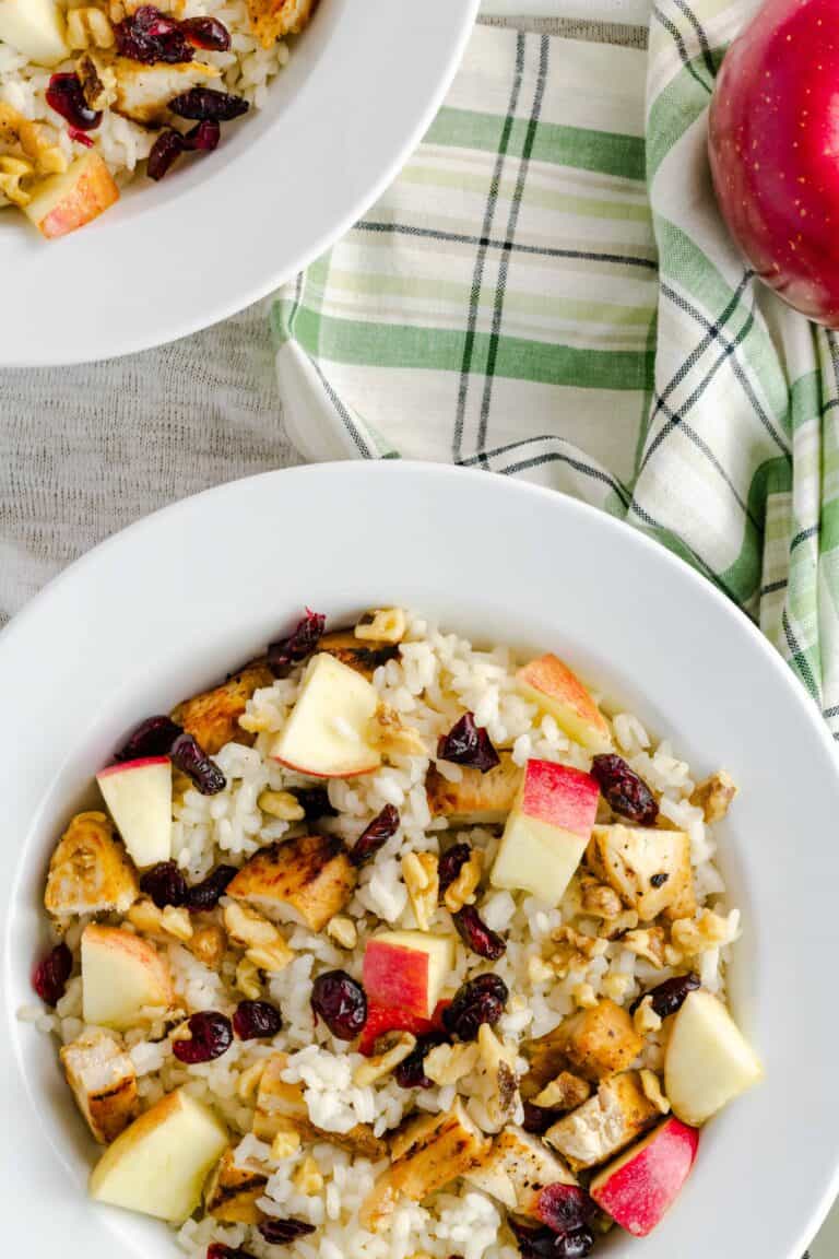 Chicken Cranberry Apple Rice Salad