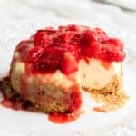 Instant Pot Strawberry Cheesecake featured image