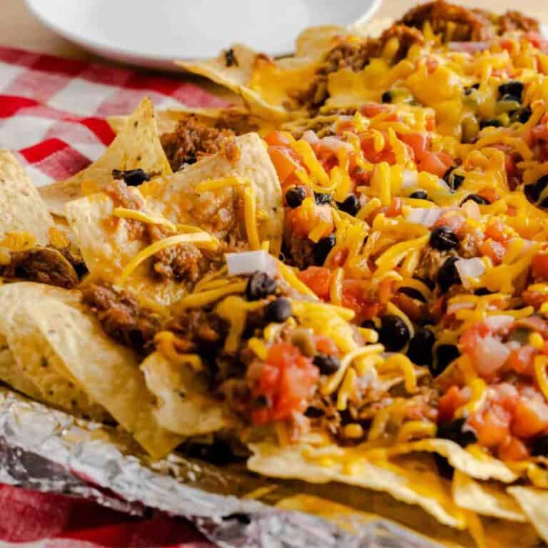 Loaded Pulled Pork Nachos featured image.