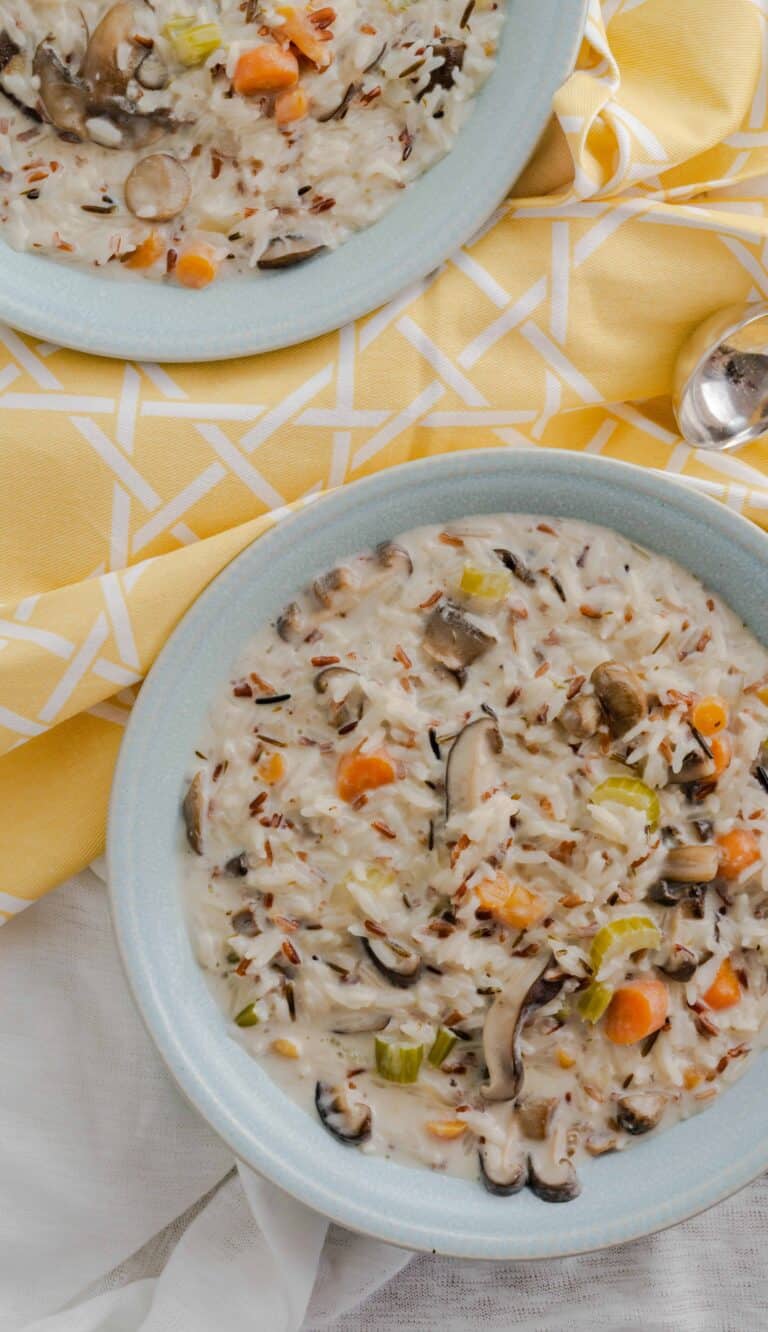 Instant Pot Wild Rice & Mushroom Soup