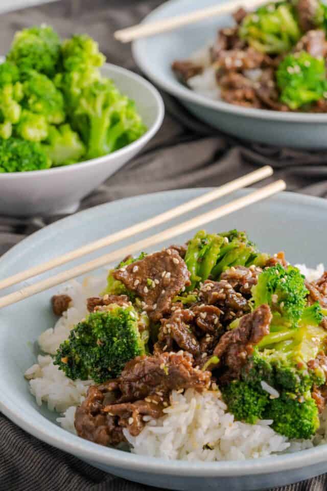 Quick Instant Pot Beef Broccoli & Rice Mama Needs Cake®