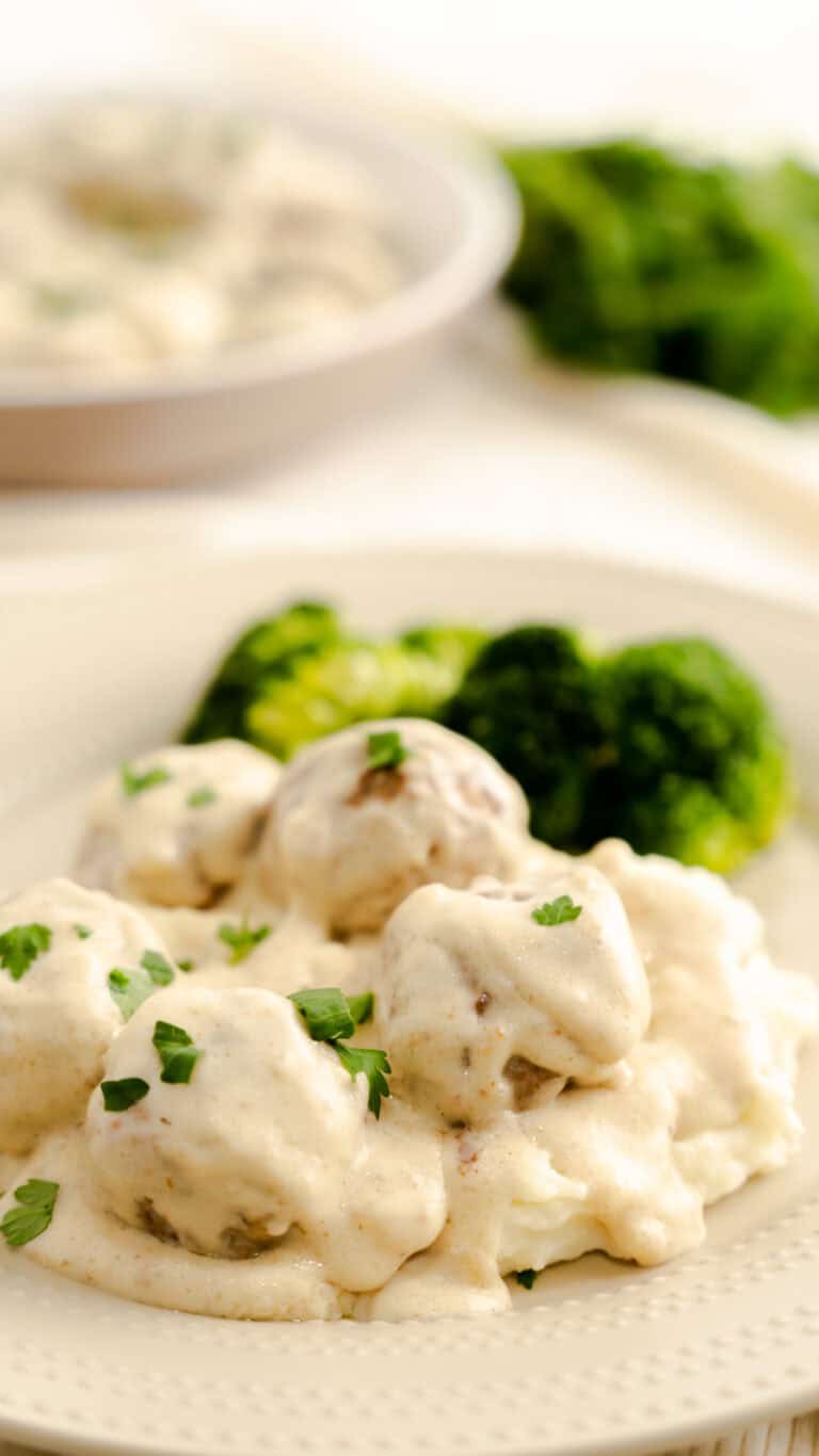 Ikea Swedish Meatballs made in the Instant Pot with potatoes