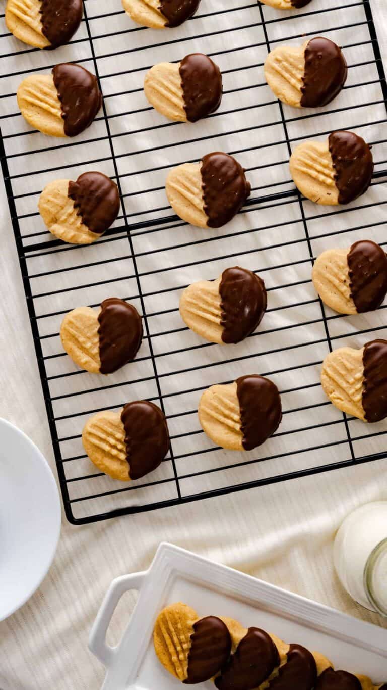 dipped peanut butter cookies