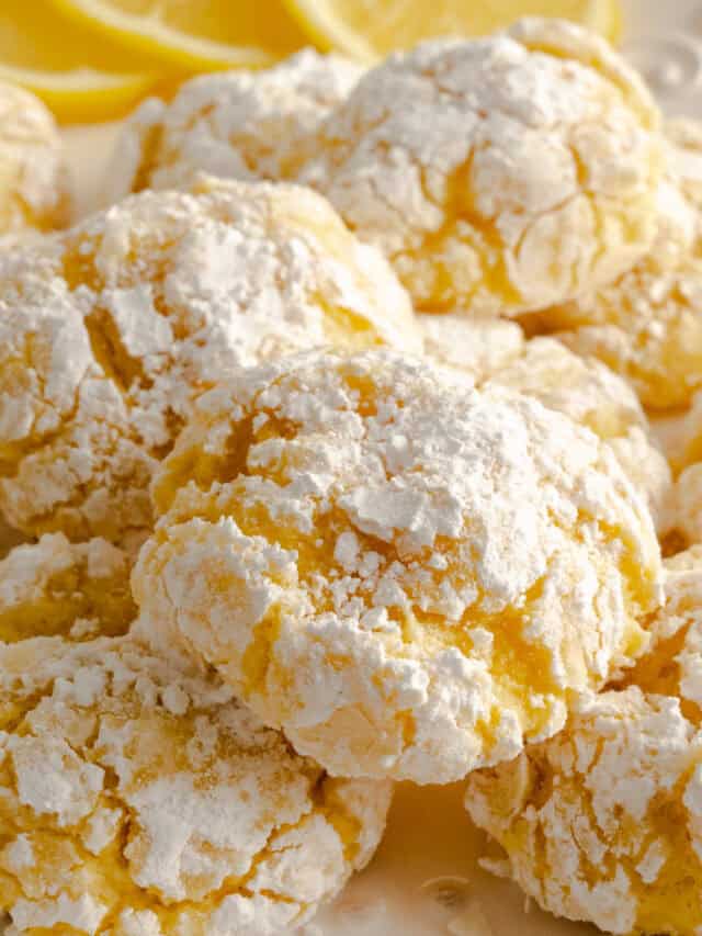 Lemon Crinkle Cookies for Easter