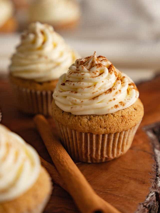 Spiced Cupcakes With Fluffy Frosting Story