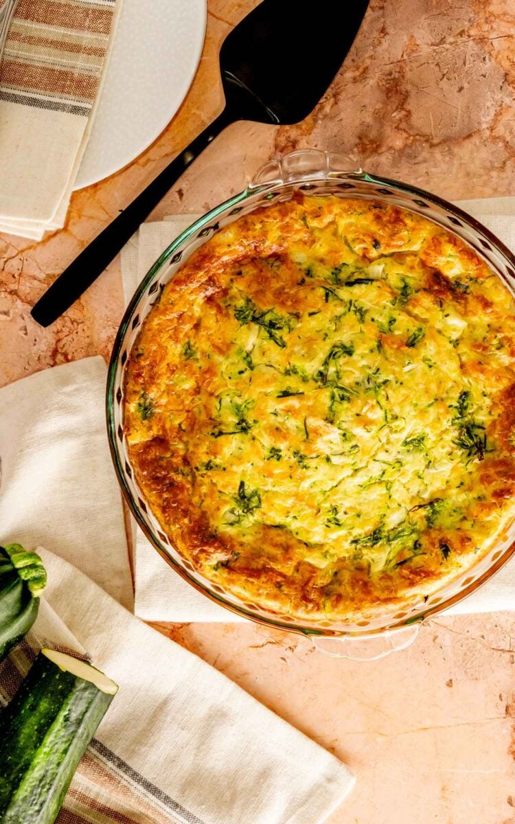 Bisquick Zucchini Quiche - Mama Needs Cake®