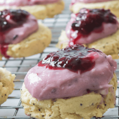 Image for Copycat Crumbl Lemon Blackberry Cookie