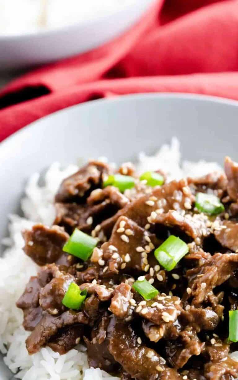 Instant Pot Mongolian Beef and Rice - Mama Needs Cake®