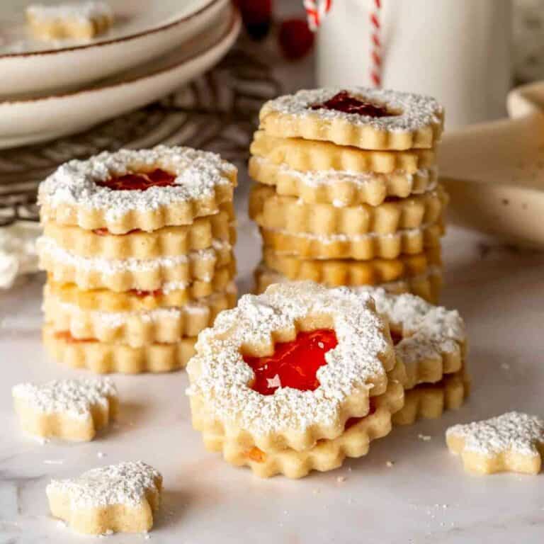 Linzer Cookies featured image.