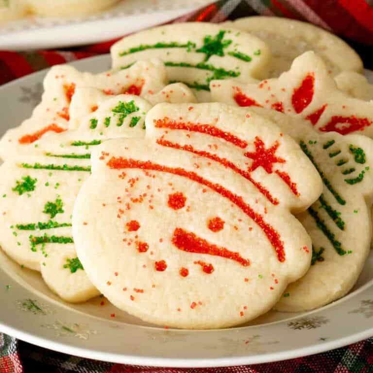 Sugared Christmas Shortbread Cookies featured image.