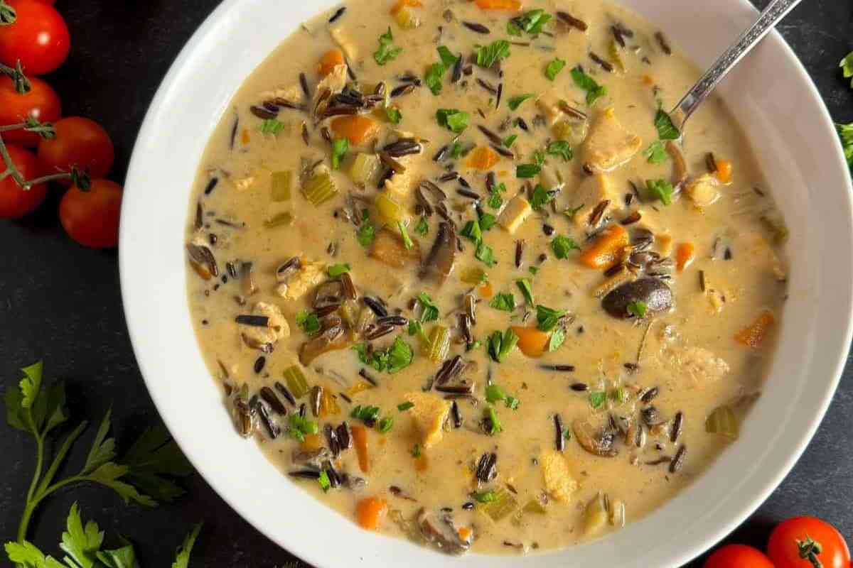 Fall Crockpot Recipes - Turkey Wild Rice Soup (Instant Pot or Crock Pot) - Summer Yule.