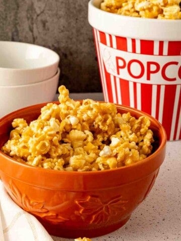 Caramel Corn Popcorn featured image.