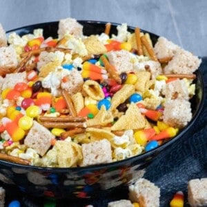Halloween Sweet and Salty Snack Mix featured image.