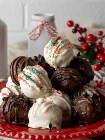 Chocolate Dipped Cookie Dough Balls featured image.