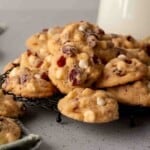 White Chocolate Cranberry Cookies featured image.