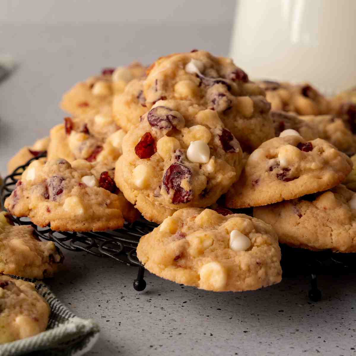 White Chocolate Cranberry Cookies featured image.