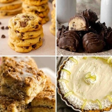 A collage of favorite dessert recipes from Mama Needs Cake.