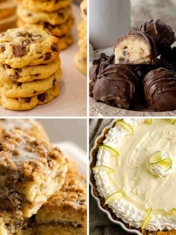 A collage of favorite dessert recipes from Mama Needs Cake.