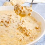 Instant Pot White Queso Dip with Sausage featured image.
