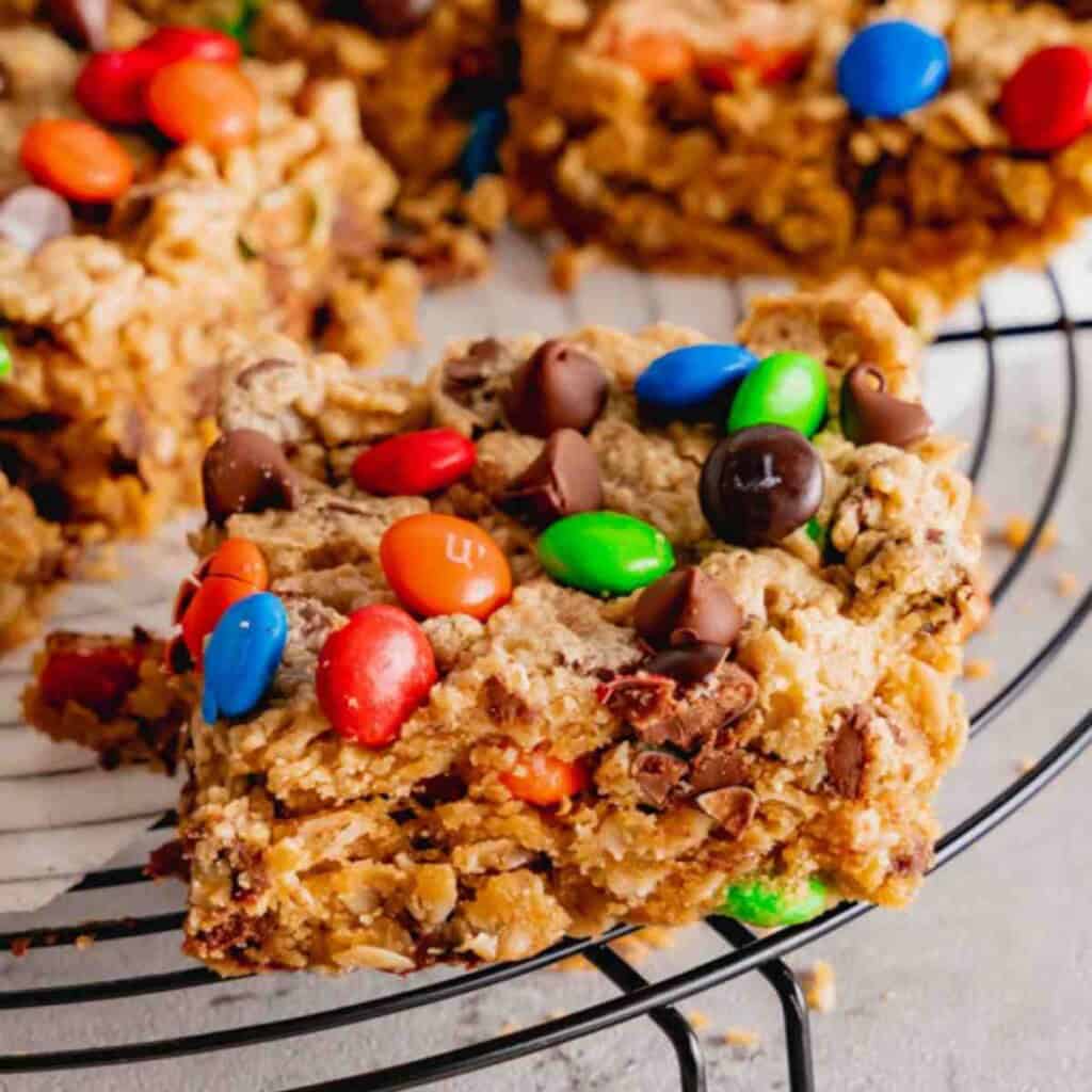 Monster Cookie Bars featured image.