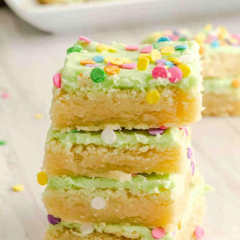 Sugar Cookie Bars with Vanilla Buttercream