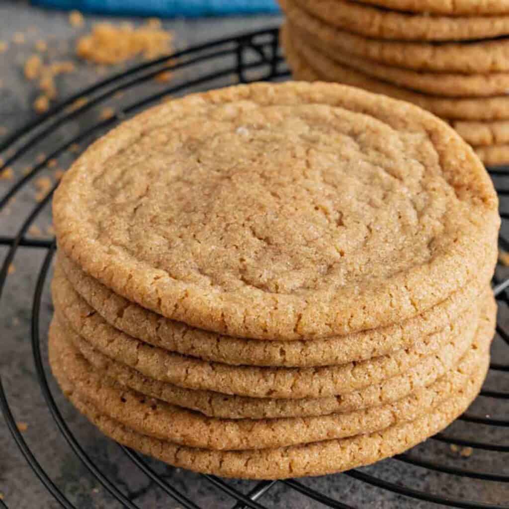 Thin and Chewy Sugar Cookies featured image.