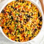 black bean corn salad featured image.