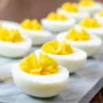 easy devilled eggs featured image.