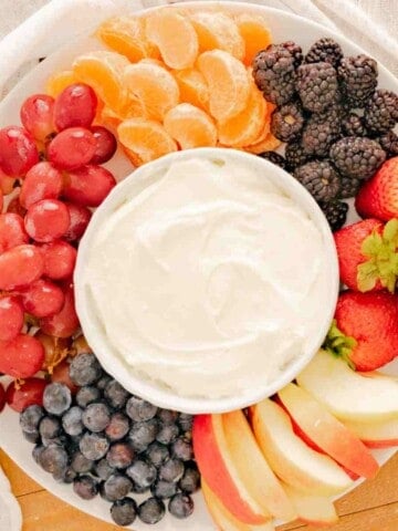 2 ingredient fruit Dip featured image.