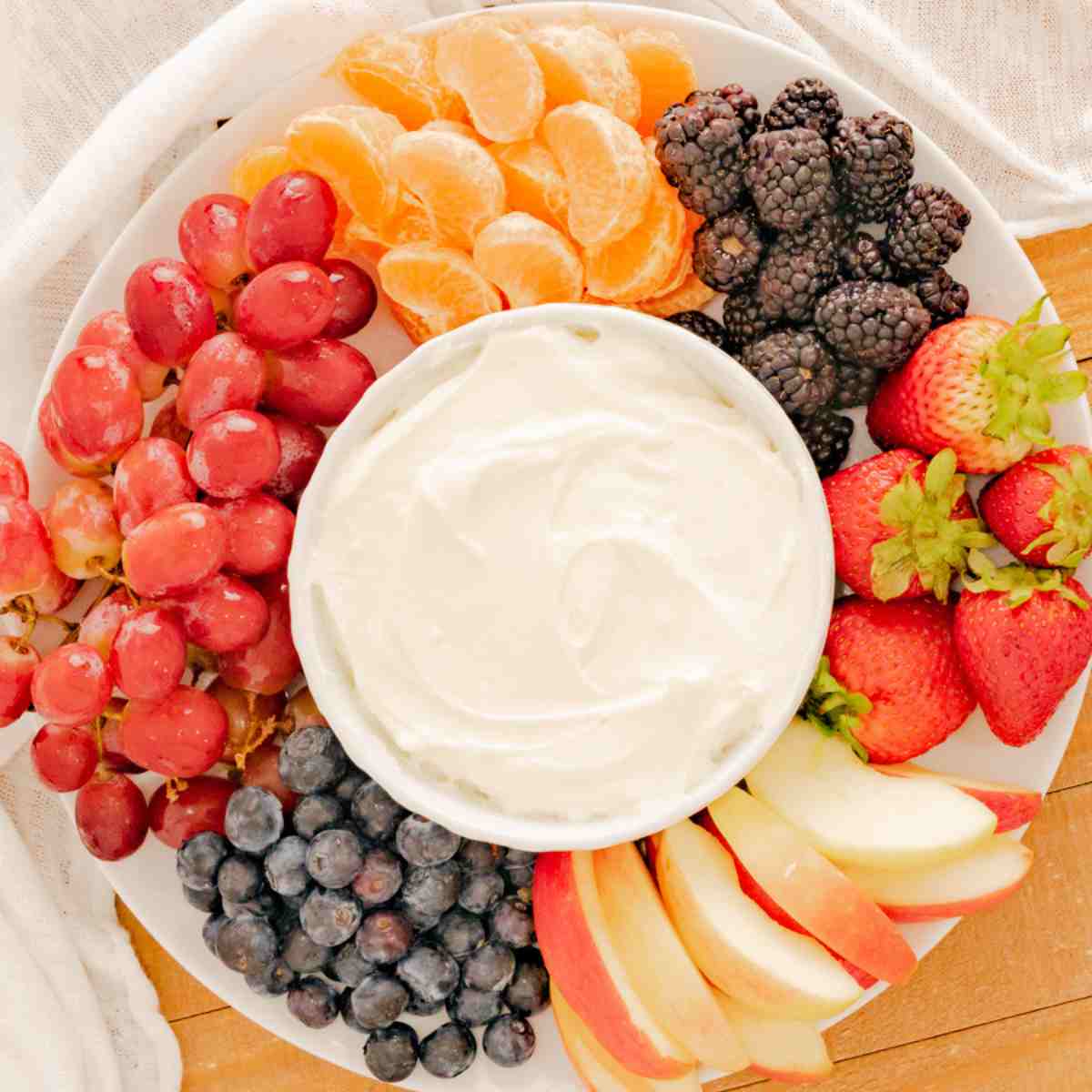 2 ingredient fruit Dip featured image.