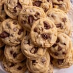 Eggless chocolate chip cookies featured image.