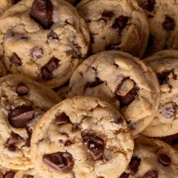 Delicious eggless chocolate chip cookies with rich chocolate chunks. Perfect for allergy-friendly ba.