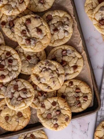 Sour cream chocolate chip cookies featured image.